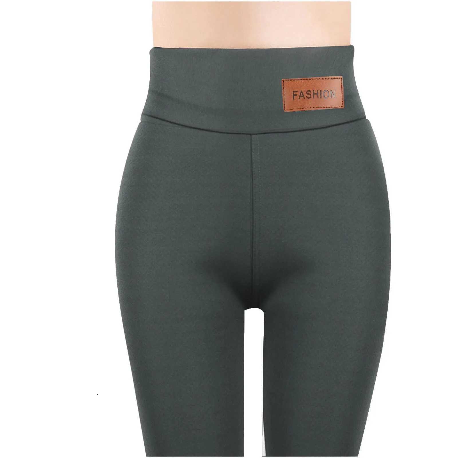 Womens Winter Leggings Thermal Velvet Cotton Slimming Tights with Fleece Pant Black Stretch Gray Thick Warm Leggings for WomenT251016