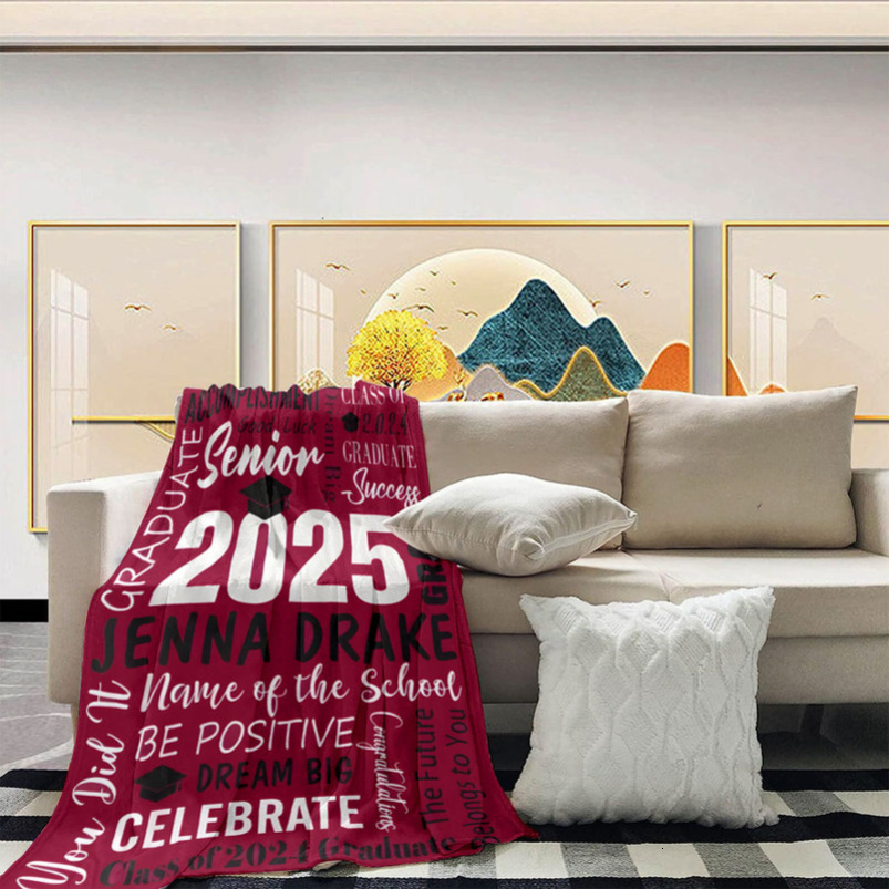 Facecloth blanket customized blanket love affection message thickened digital printing warm fleece