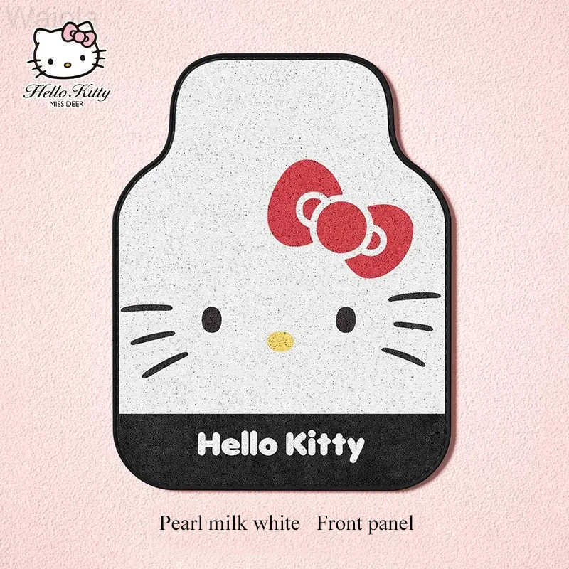 Sanrio Kawaii Hello Kitty Car Mats Cartoon Monolithic Universal Car Carpet Foot Antislip Protection Mat Floor Mat Auto Parts L251016
