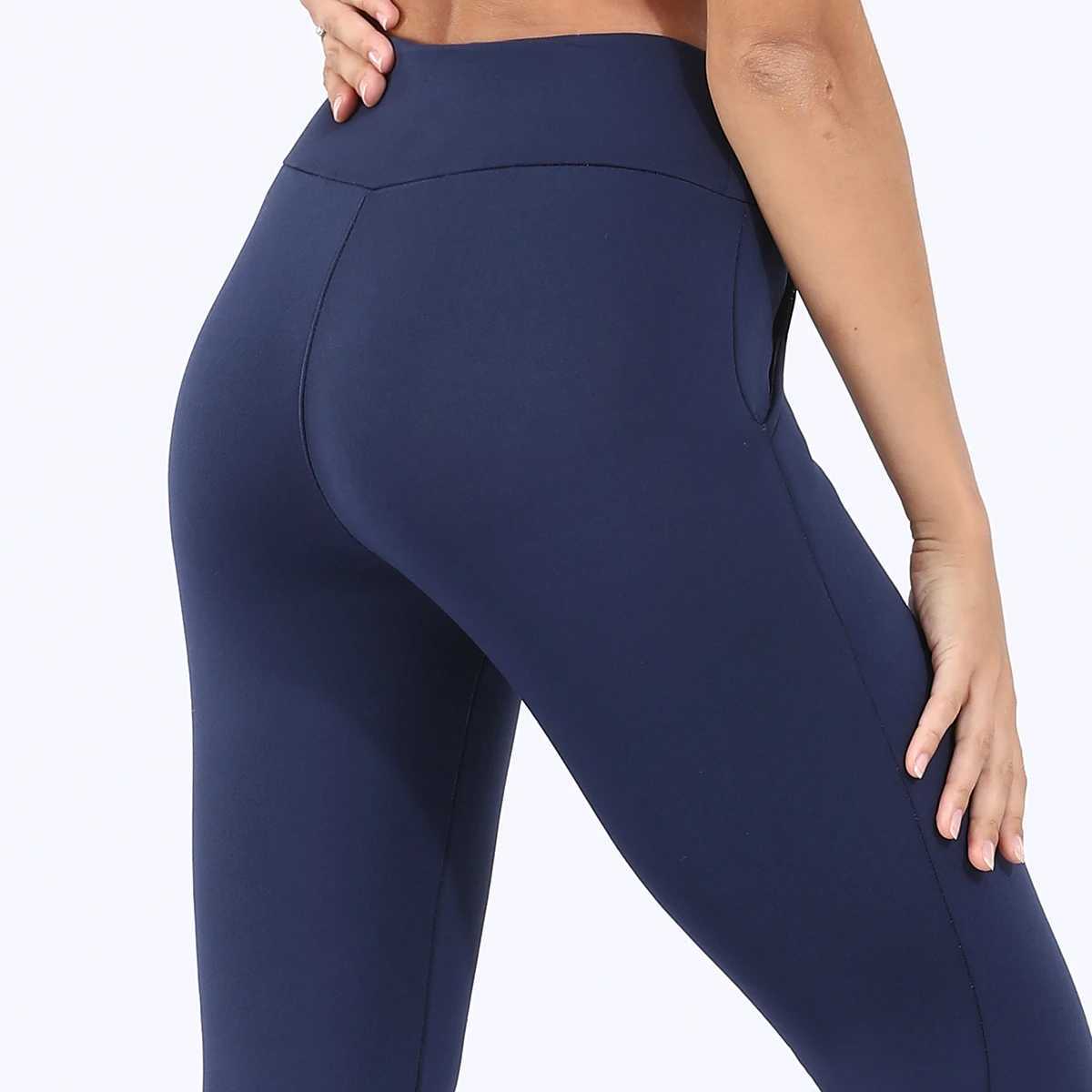 Womens Thickened Pocket Outdoor FleeceLined Leggings For High Waisted Winter Casual Warmth And Cold Protection PantsT251016