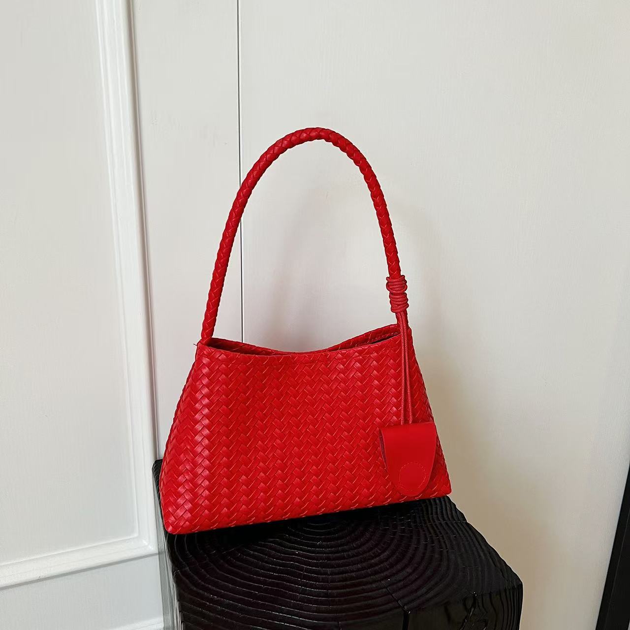 Small Niche Handmade Woven Armpit Bag, Women'S Fashionable Casual Handbag, Mother Bag, Large Capacity Shoulder Bag, Women'S Bag