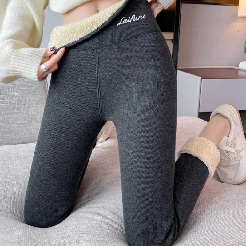 Womens Sherpa Fleece Thermal Pants High Waist Embroidered Accents Winter Ready Fleece Lined Plus Size Arctic Grade LeggingsT251016