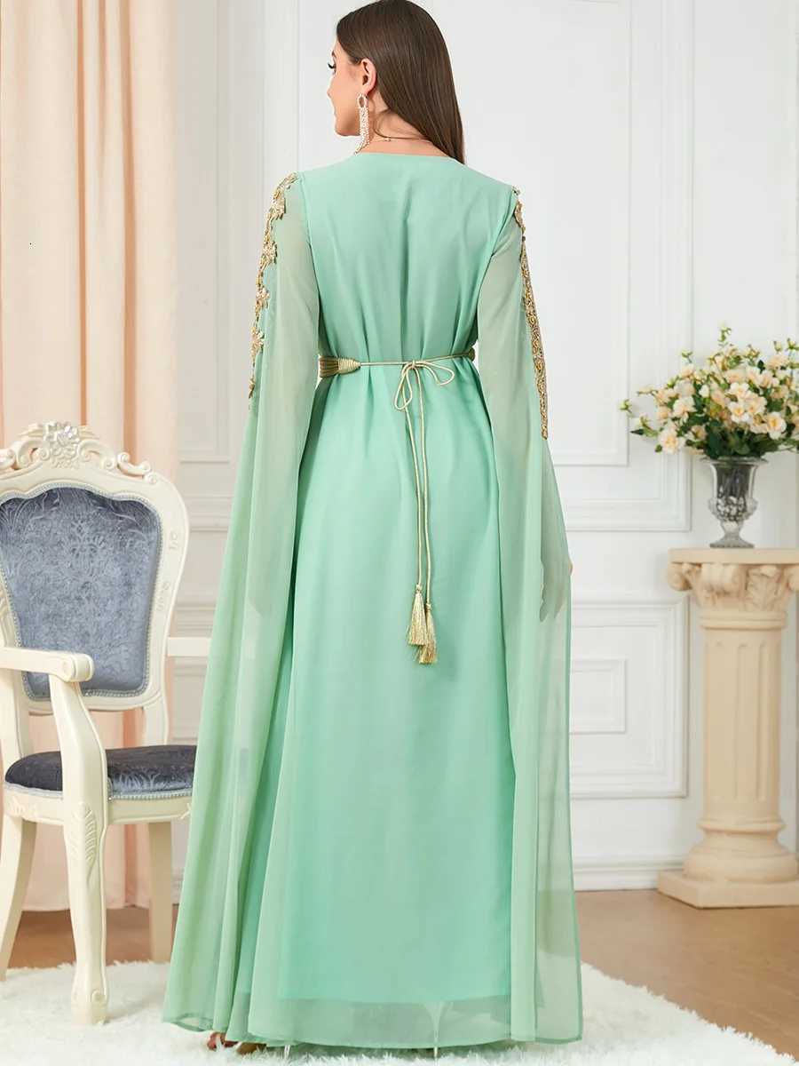 Autumn Morocco Dress Muslim Women Abaya Party Dresses Long Sleeve Abayas Dubai Turkey Islam Kaftan Robe Longue Vestidos Largos X251016