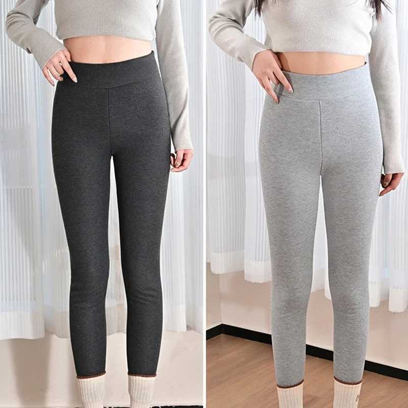 2025 New Casual Womens Outer Wear Winter Velvet Thickened Thermal Pants Fashion Autumn High Waist Cotton Pants LeggingsT251016