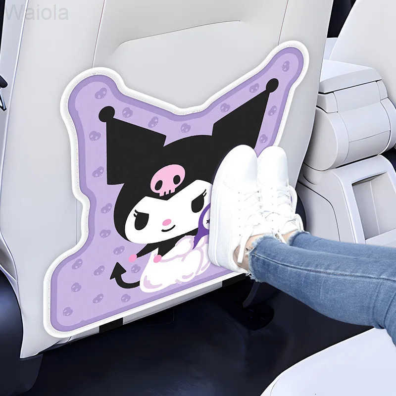 Sanrio Kuromi Antislip and Antifouling Car Foot Mat Antikicking Childrens Foot Mat Cute Cartoon Foot Mat Car Decorations L251016