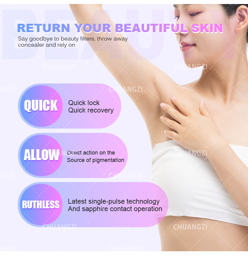 3 in 1 Diode Laser OPT IPL Hair Removal Machine Portable Picosecond Laser Hair Removal Remove Tattoo Professional Beauty Device