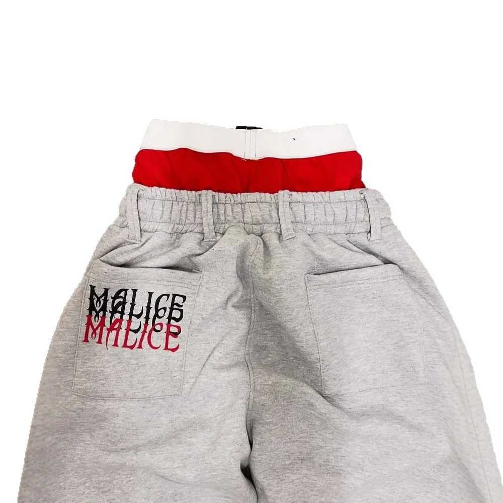 Y2K Harajuku Sweatpants Embroidery Star Double Waisted Loose Solid Color Casual Pants Men Hip Hop Drawstring Waist Jogger J251203