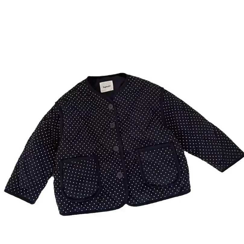 2024 New Children Clothing Children Korean Style Simple Casual Jacket Autumn and Winter Children Clothing Cotton JacketT251016