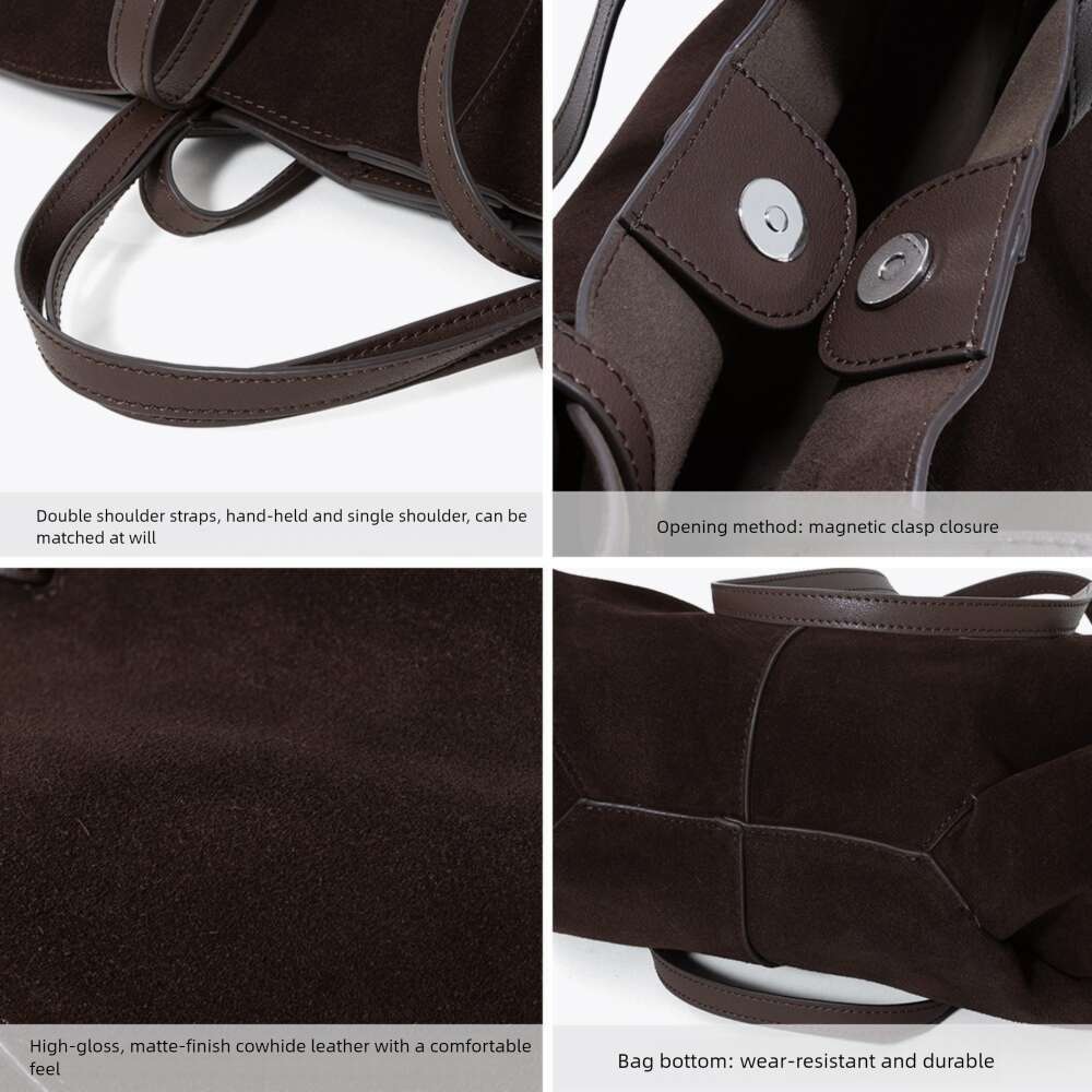 Luxury bag Hot Selling Genuine Leather High end Light Niche Design Tote Commuting Large Capacity Handbag Women s Shoulder Bag