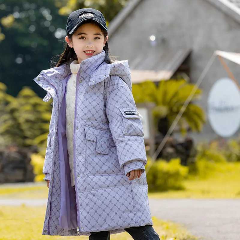 IYEAL Kids Fashion coat for girl Children parka 512Years Winter Childrens Down Jacket for Girls Thicken Girl Snowsuit CoatT251016