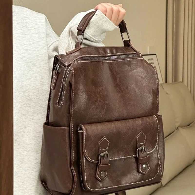 Backpack Women Trendy Retro Simple Versatile Large Capacity Travel Backpack Cute Backpacks School Bags Designer Bag Mochila SacT251016