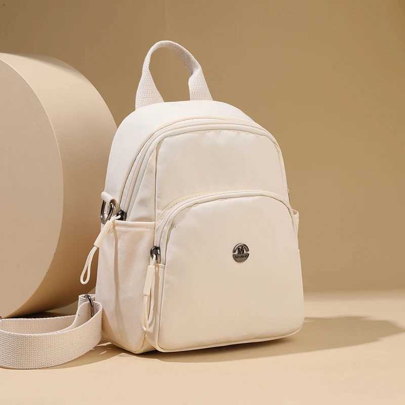 Koreanstyle Largecapacity Nylon Fabric Doubleshoulder Bag for Women Ins Lightweight Casual Commuting Backpack Simple SchooT251016