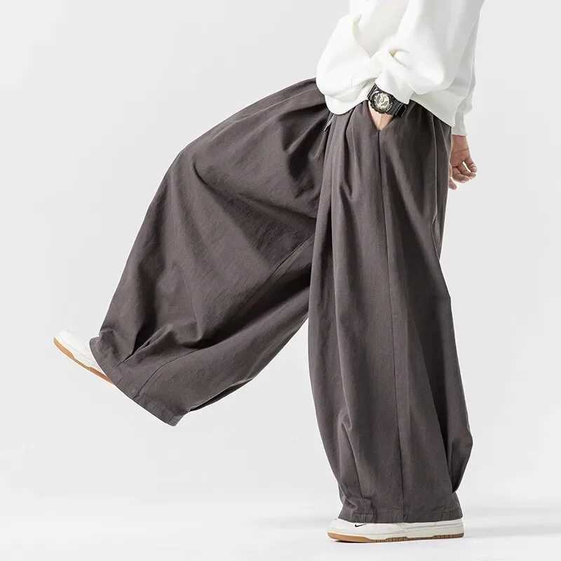 Loose Wide Leg Workwear Pants Harajuku Style Mens Womens Casual Sports Long Trousers American Hip Hop Lantern Pants J251203