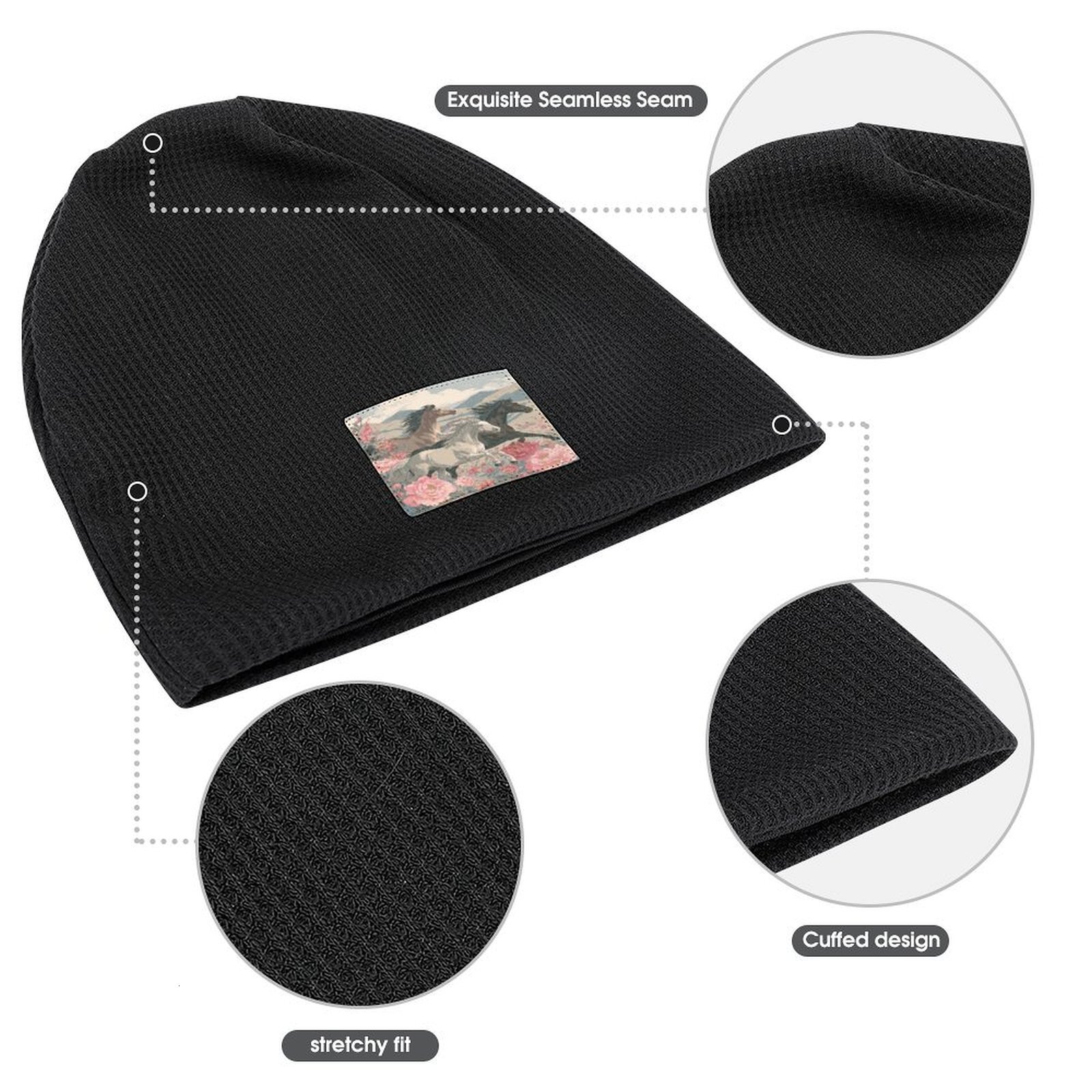 H Designer beanie hat luxury Horse Patterned beanie bonnet winter hat beanie mens womens beanie winter skull cap bobble hat polo beanie H38