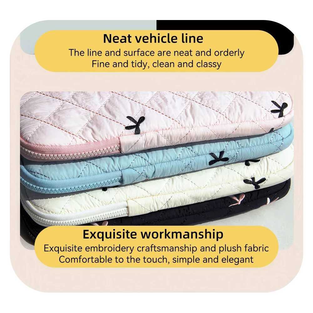 New Bowknot Fluffy Laptop Bag 111315In Shockproof Tablet Sleeve Case Printing Computer Cover Bag for iPad Tablet ProtectionW251015