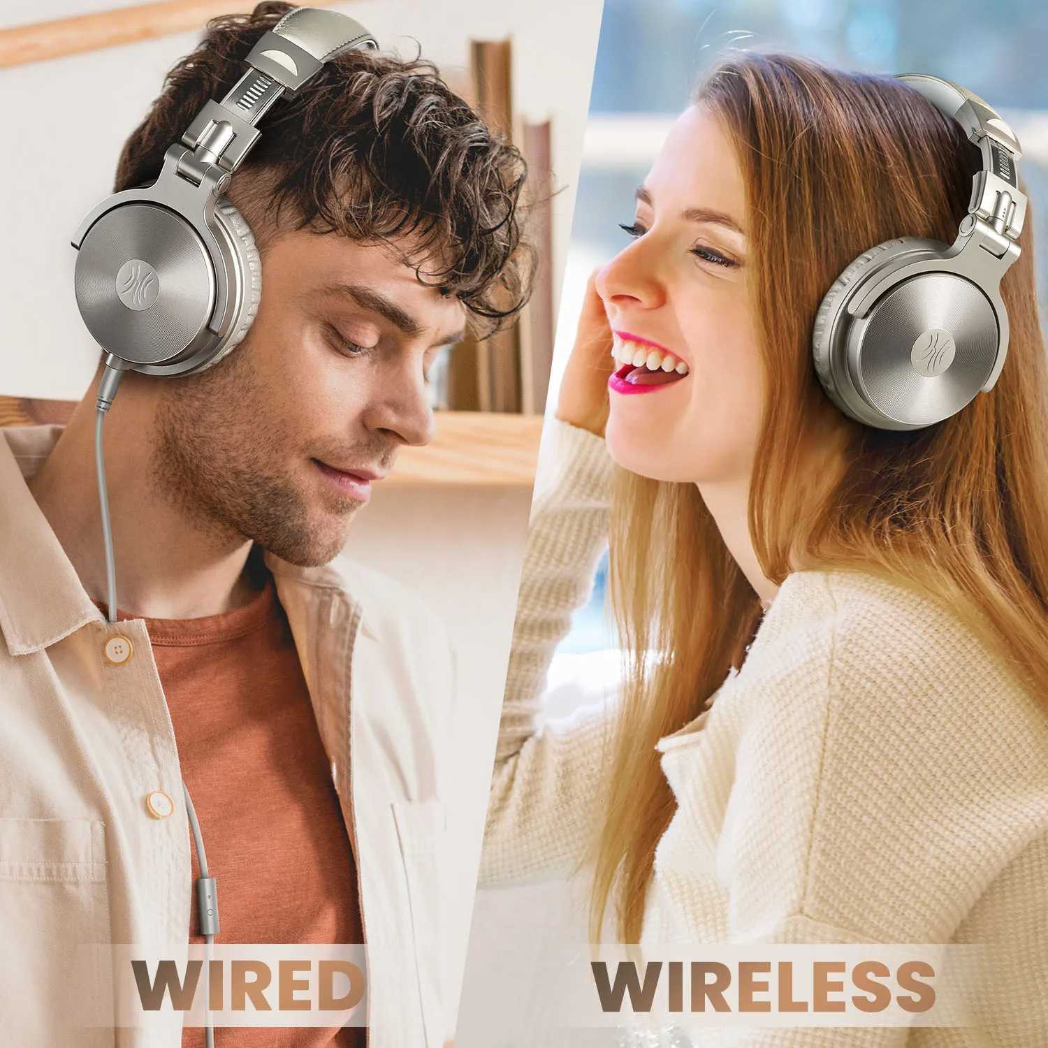 Oneodio 52 Headset Wireless Headphones With Microphone 110Hrs Foldable Over Ear Earphones For Mobile Phone PC Sports Z251015
