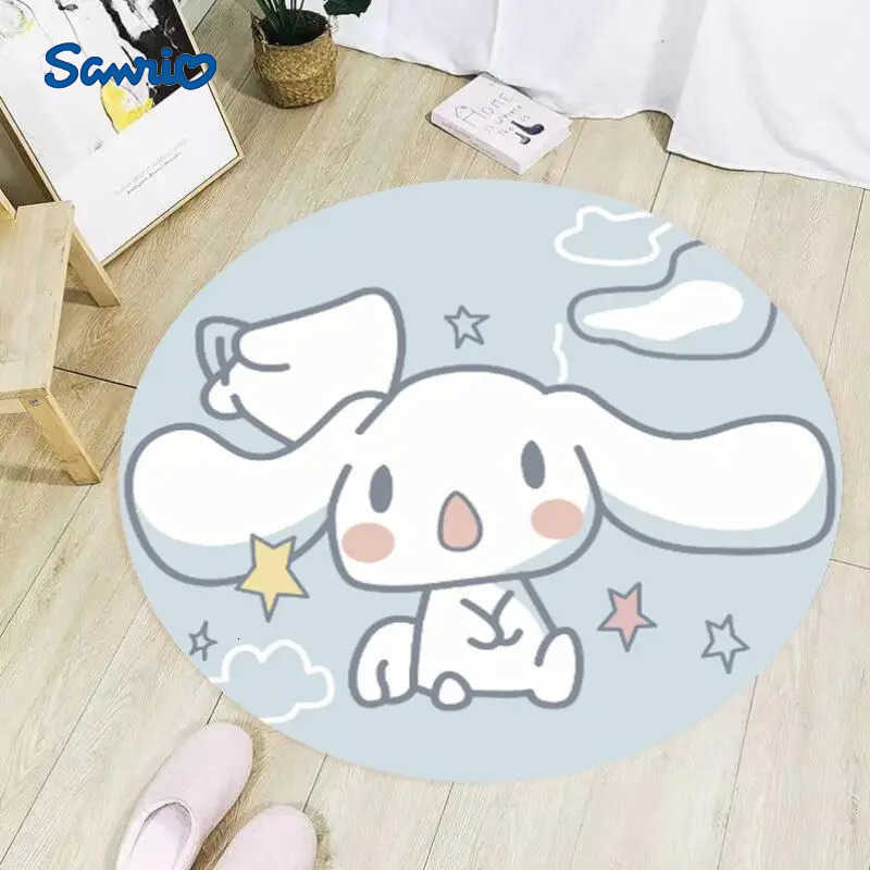 Sanrio Hot Cinnamoroll Bathroom Doormat Foot Mat Carpet Rotundity Kitchen Living Room Decoration Household 6060Cm Kawaii Anime L251016