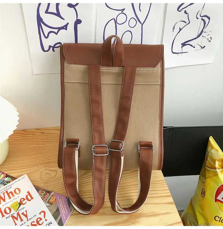 Preppy style women backpack Large Capacity Laptop Bag Casual School Backpacks for Girls patchwork Travel bags for Female totesT251016