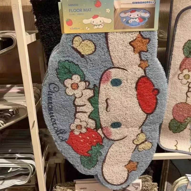 Sanrio Mat Non Slip Carpets My Melody Cinnamoroll Entrance Door Mat Toilet Bathroom Carpet Dirt Resistant Foot Mat Doormat L251016