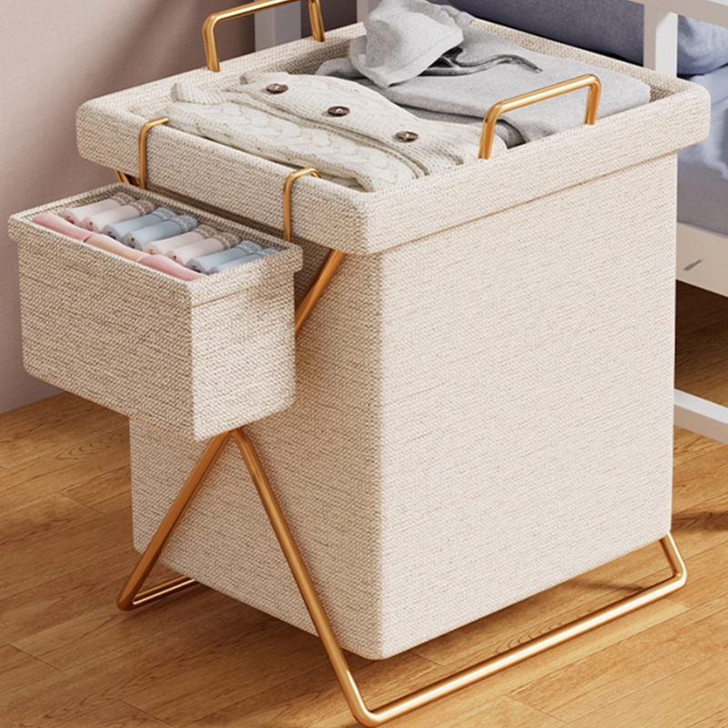 Foldable dirty clothes basket home fabric with lid dirty clothes storage basket laundry basket bathroom basket artifact