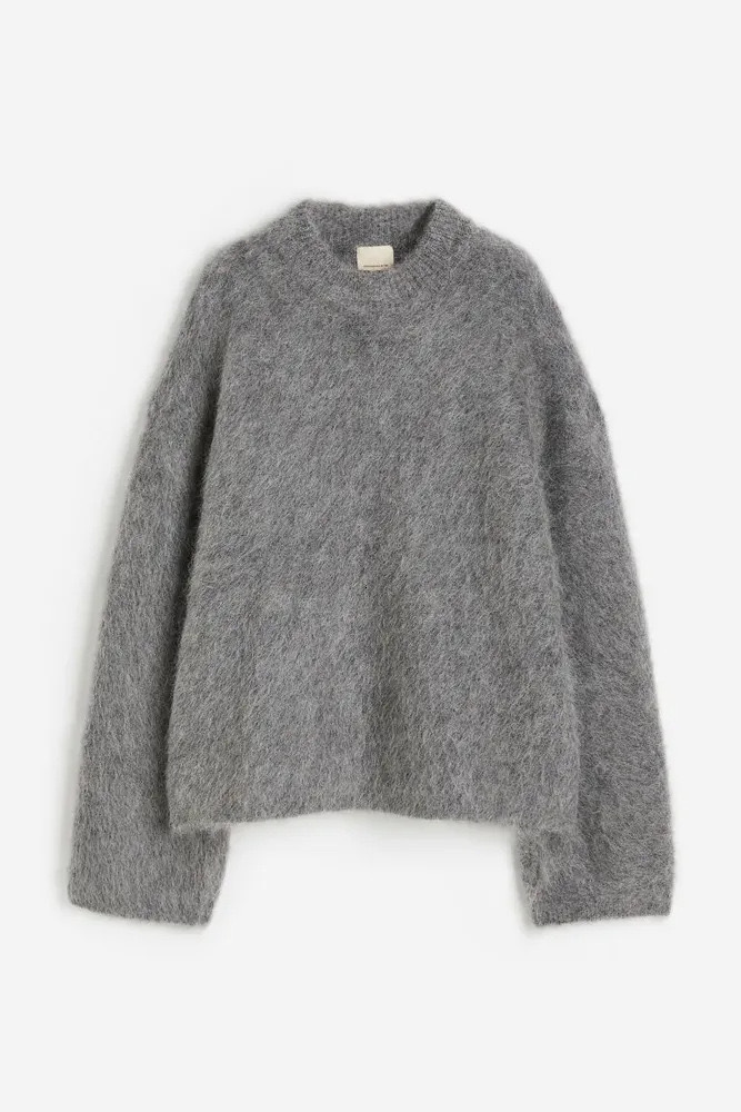 Casual Knitted Solid Sweater Womens Fashion Thick Green Loose O-neck Long Sleeve Pulling Flower Autumn Winter Warm Knitted 241213