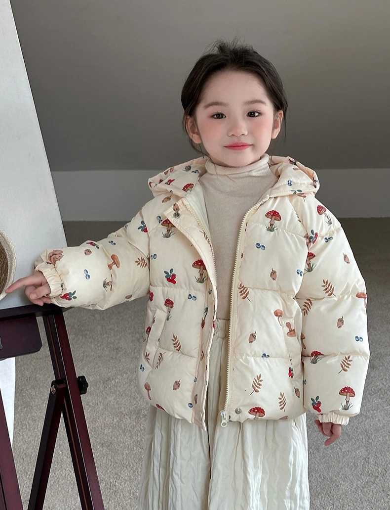 2024 New Boys and Girls Cotton Coat Fashion Children Plush Thick Cotton Jacket Winter Warm Hooded Coat for ChildrenT251016