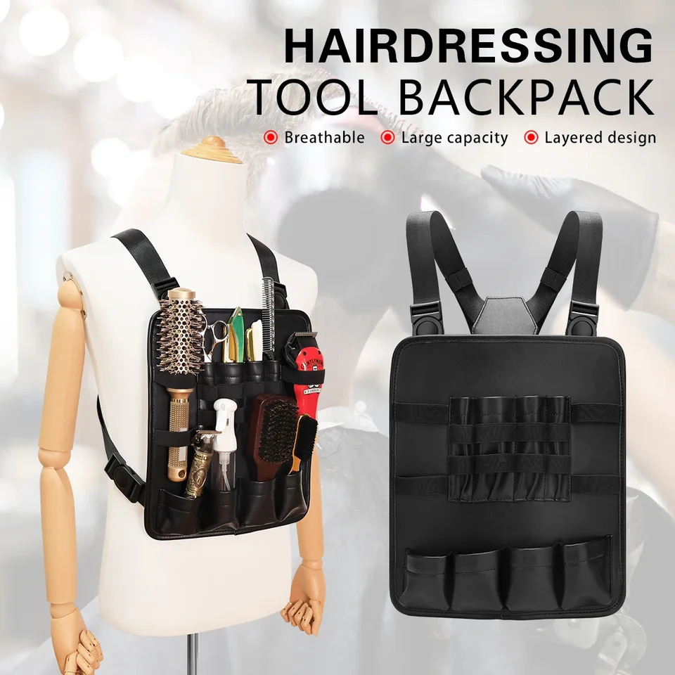 Type Barber Stylish Haircut Tool Storage Chest Bags Leather Fashionable Functional Chest Rigs Bag For Salon Portable251011