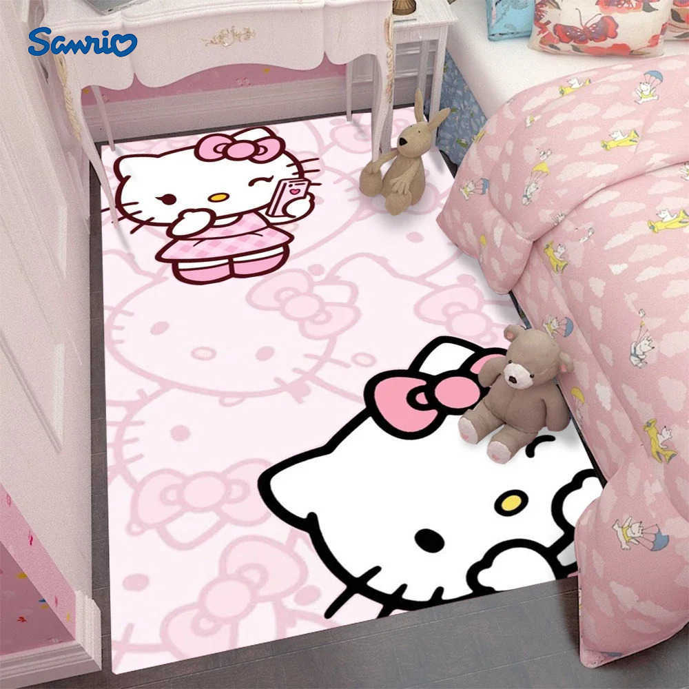 Sanrio Hello Kitty Carpet Living Room Decor Childrens Crawling Mat Doormat Living Room Area Rug Games Washroom Floor Mat L251016