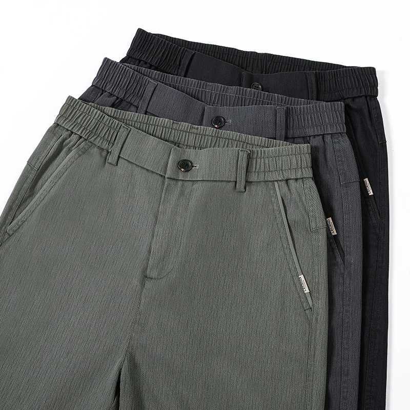 Mens Outdoor Lyocell Loose Straight Denim Pants 2025 Autumn Winter Waist Elastic Casual Versatile Pants Plus Size 5XL J251016