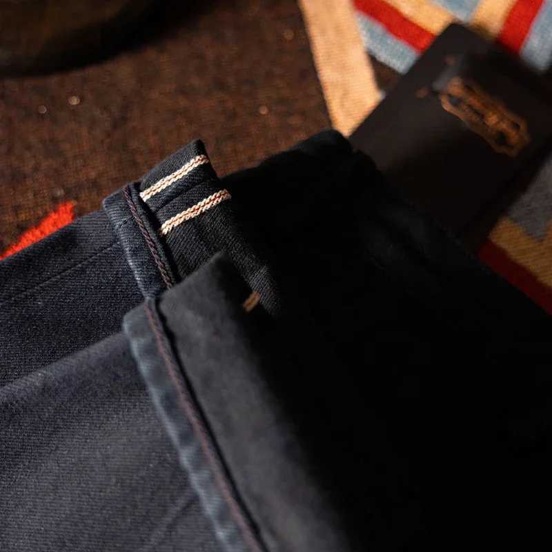 Red Tornado BlueBlack Officer Trousers Slim Straight Fit 14oz Indigo Selvedge Denim Jeans X251016