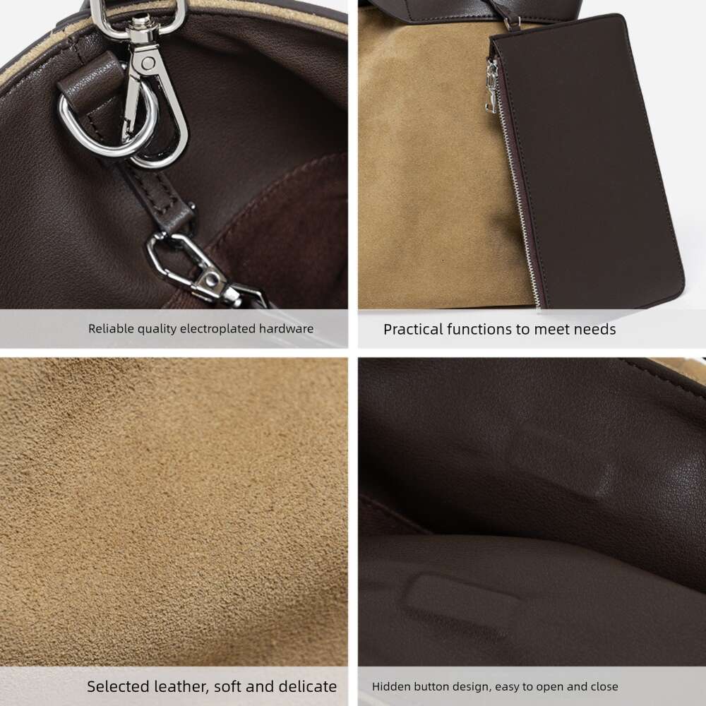 Luxury bag Autumn and Winter New Genuine Leather Women s Shoulder Handbag Cowhide Tote Niche Large Capacity Crossbody Bag