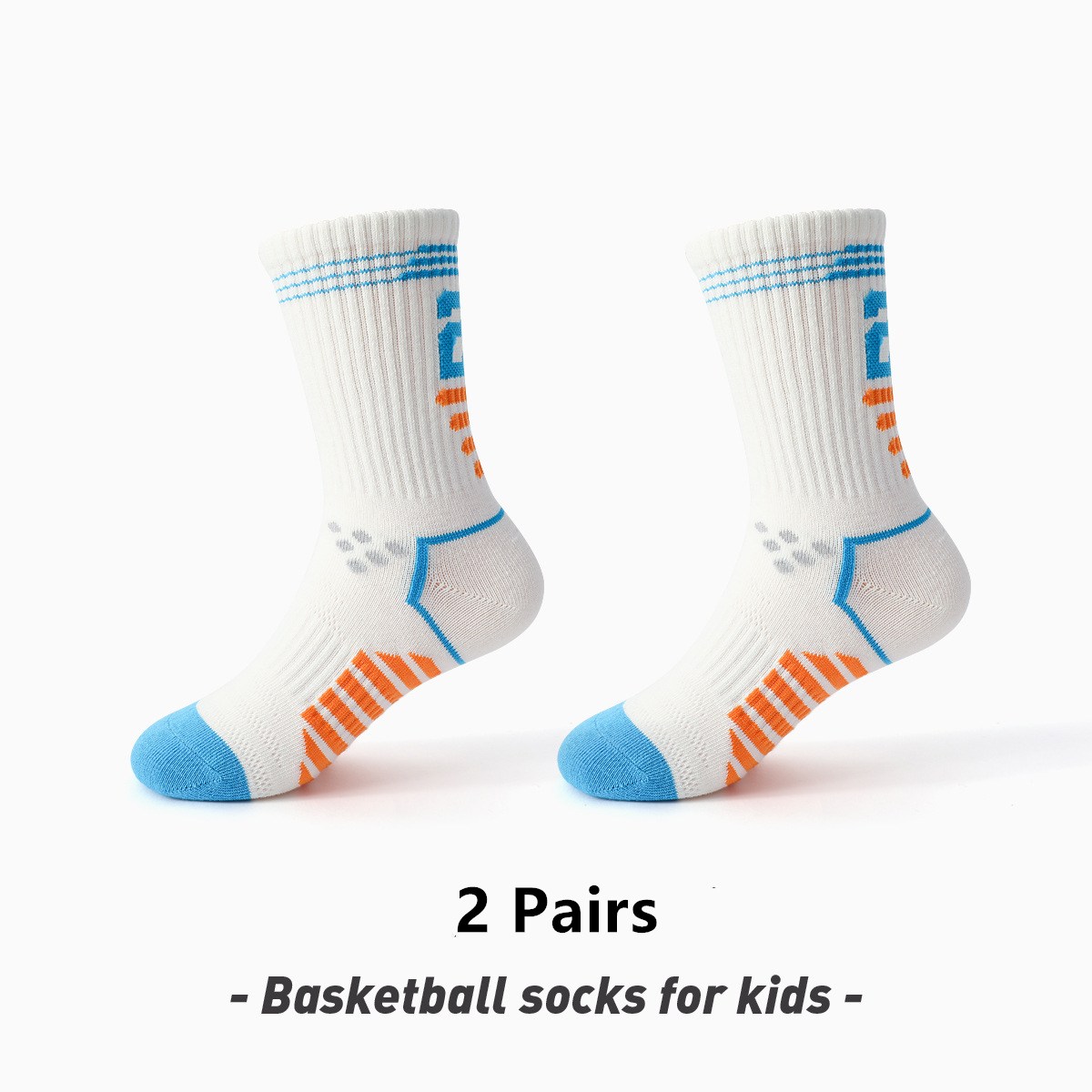 2pairs Professional Child adult Basketball Socks cotton Moisture Wicking Sport Socks for Basketball football Running Gym Yoga sports