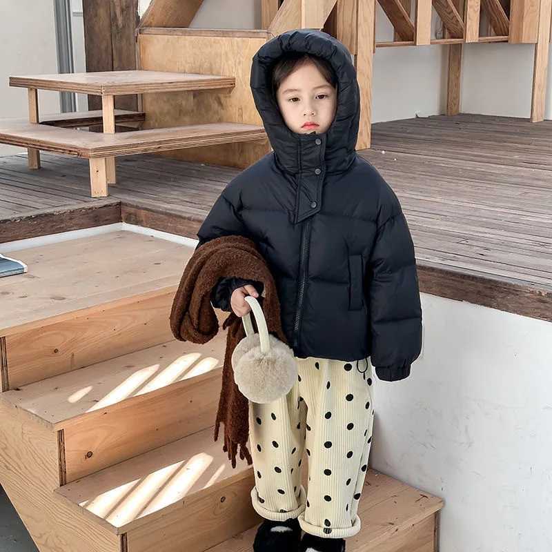 Kids Warm Down Cotton Coats Winter Autumn Boys Girls Padded Thick Jackets Baby Hooded Outerwear Children Clothing 312 YearsT251016