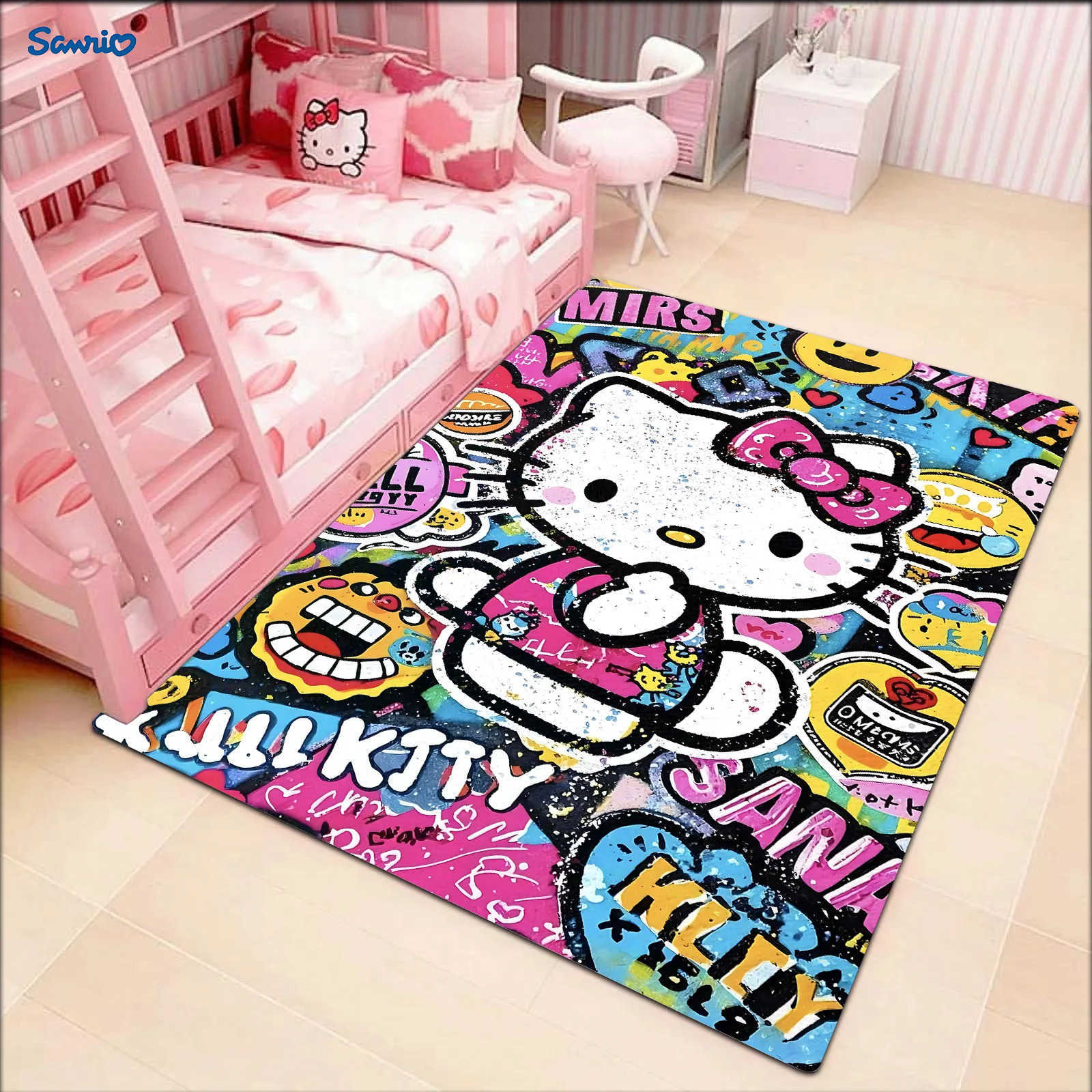 Sanrio Bedroom Mats Home Door Mat Floor Mat Bathroom Carpet Room Rugs Carpet Entrance of House Cute Rug L251016