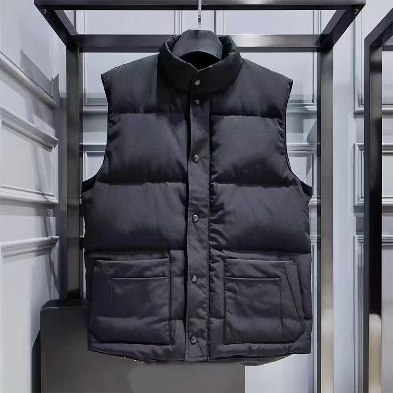 Mens Vests Mens Jackets Desinger Gilet Puffer Jacket Femme Gilet Parka Zipper Button Letter Embroidery Outerwear Mens Canada Coats Puffer Vest Bec