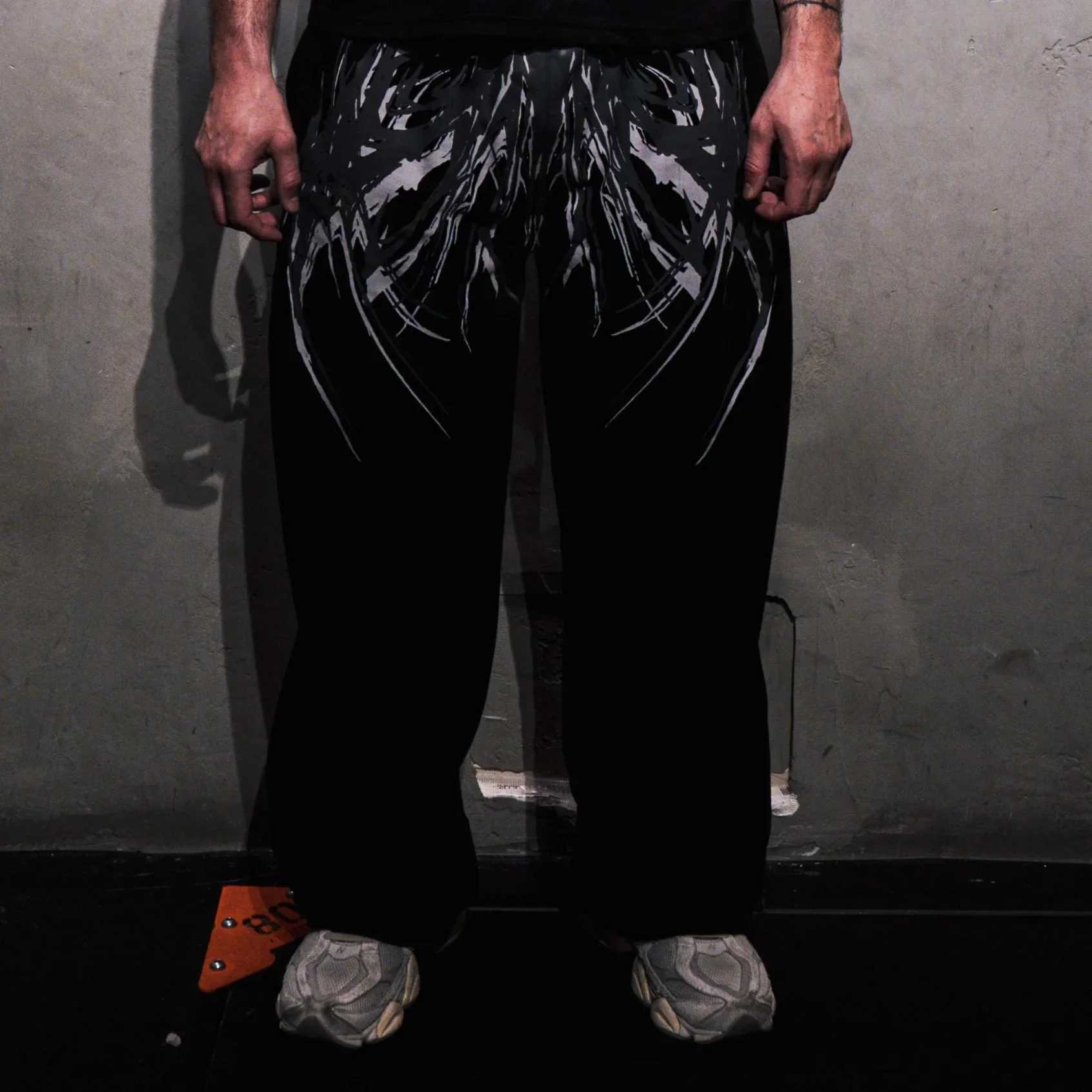 American Fashion Dark RETRO Y2K Hip Hop Harajuku GoTHic Sports Casual Pants Mens Fitness Jogging Pants Street CloTHes J251203