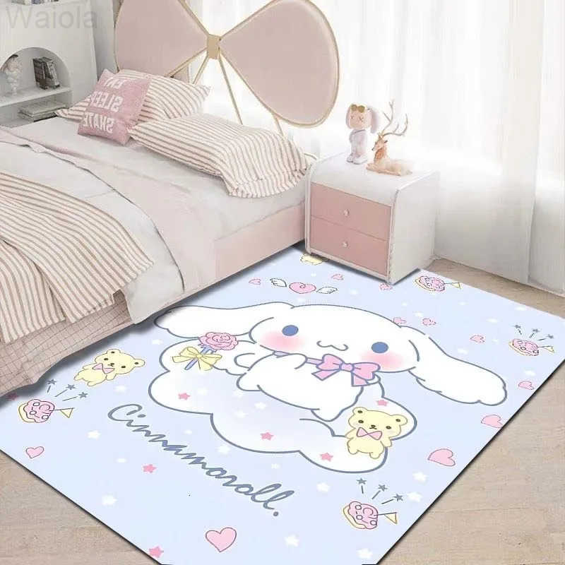 Sanrio Cinnamoroll Kawaii Printing Carpet Girls Room Living Room Bedroom Home Decor Area Rug Mat Pink Room Decor L251016