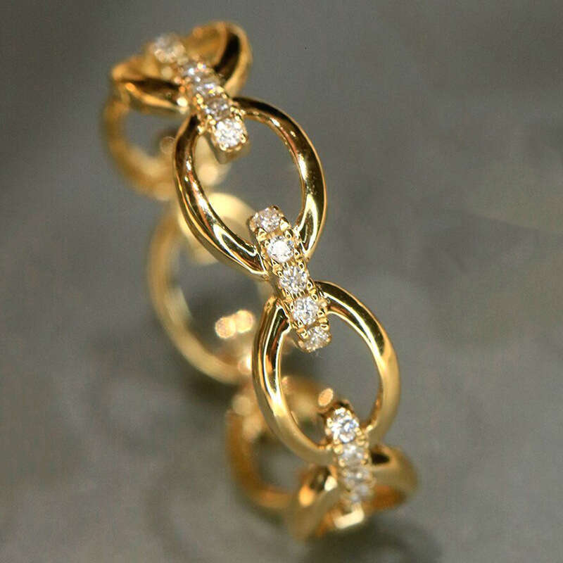 TEMU Princess Noble Buckle Ring for Women Micro Pave Zirconia Exquisite Elegant Statement Accessories ddmypluto