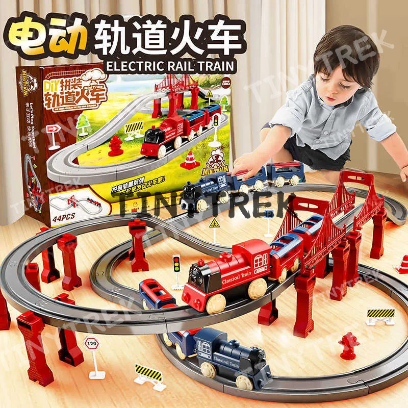 Electric High-Speed Small With Track Boy Bullet Train Model Simulation Educational Birthday Dwe76 Gift Children's Toy L251006