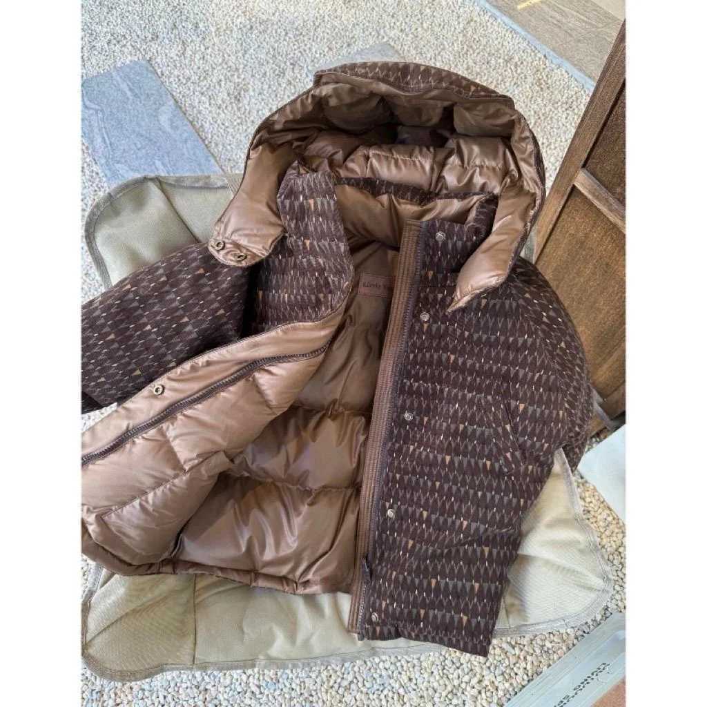 Chlidrens Reversibledown Coat 2025 New Korean Fashionable Casual Daily Long Sleeve Vintage Thicken Warm Cottonpadded ParkasT251016