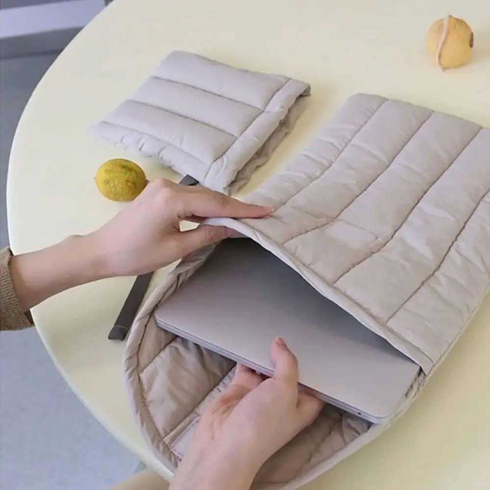 Portable Laptop Bag Soft Notebook Computer Case Waterproof Tablet Sleeve Embroidered Cotton Protective Cover For LenovoHPDellW251015