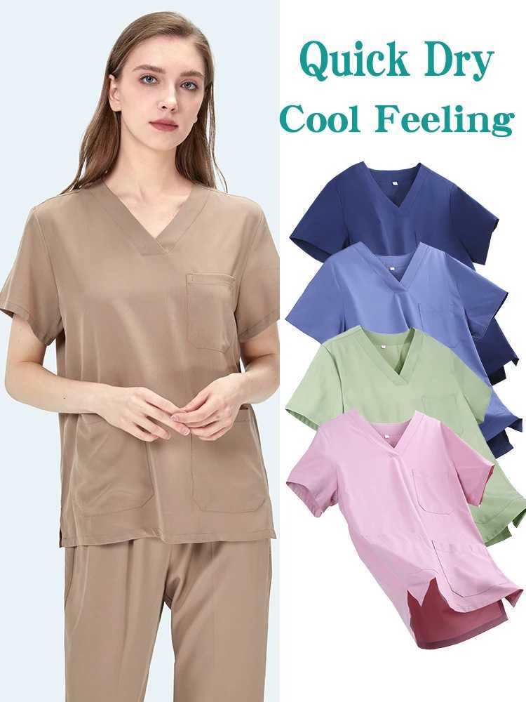UltraAir QuickDry Nursing Uniforms 4way Stretch Medical Scrubs Healthcare Nurse Doctor Hospital Dental Pediatric Clothing S11 X2510161