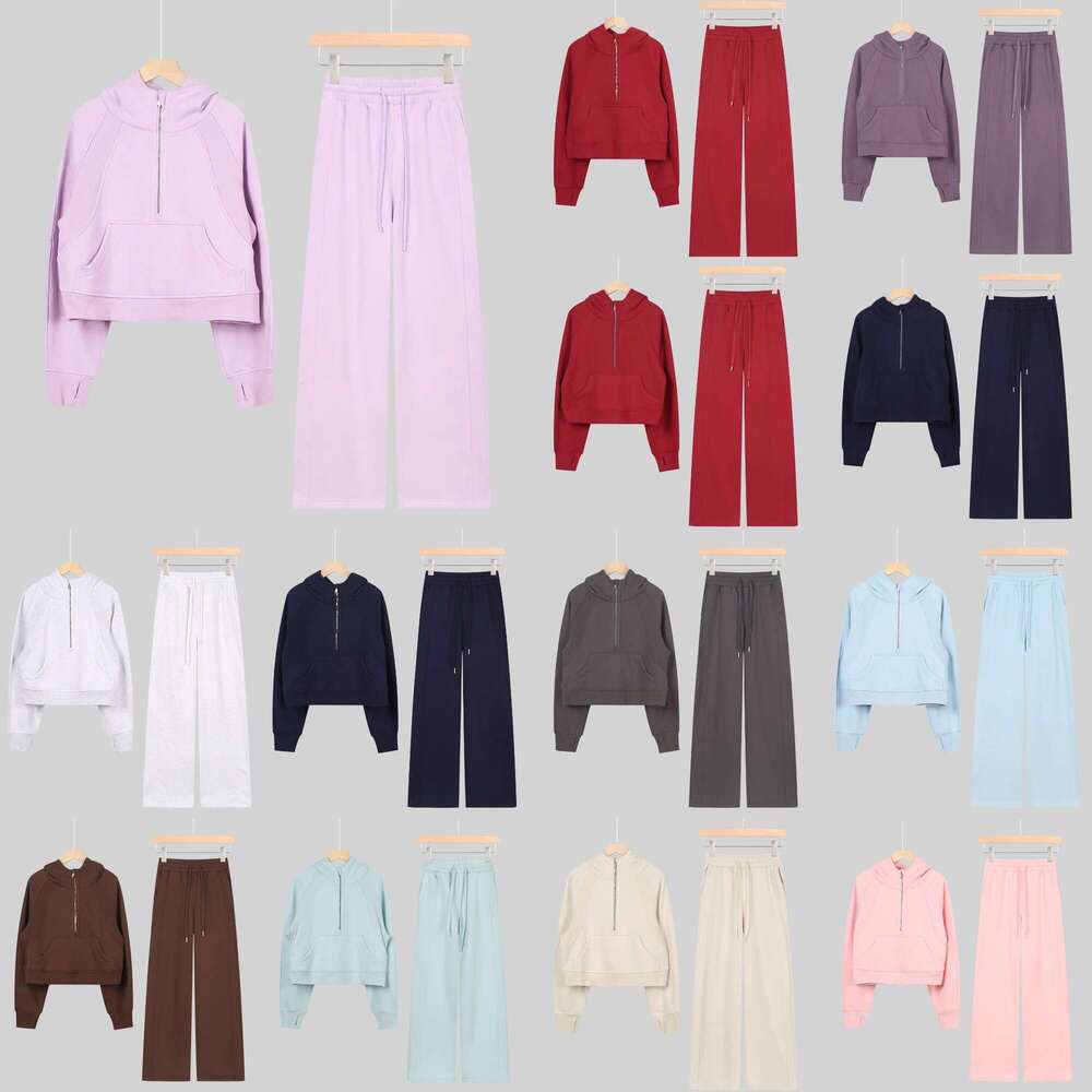 scuba hoodie set womens clothes luluity lemonism set sweatshirt hoodie defined jacket yoga pants luluity lemonism leggings scuba men Workout design Components