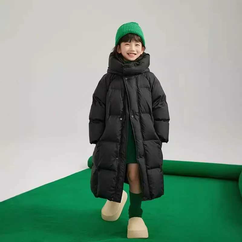 2025 Winter Girls Boys Casual Loose Thick Warm Hooded Parkas Kids Children Coat Outerwear Kids Jackets for GirlsT251016