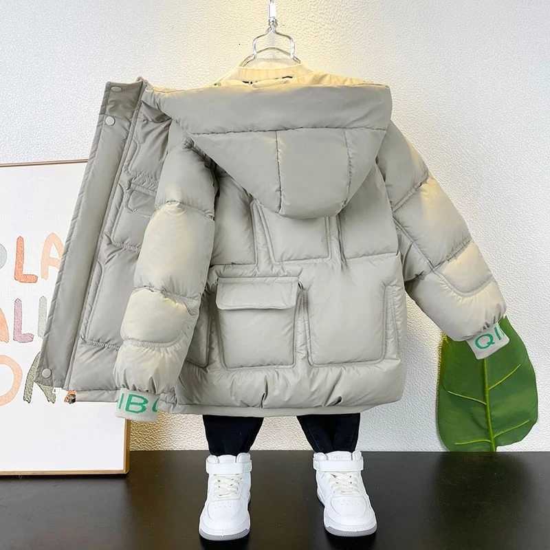 2025 New Girls Winter Thickened Down Parkas Outerwear Fashion Winter Girls Cotton Coat Childrens Clothing Girls 9 12 8 14 YearsT251016