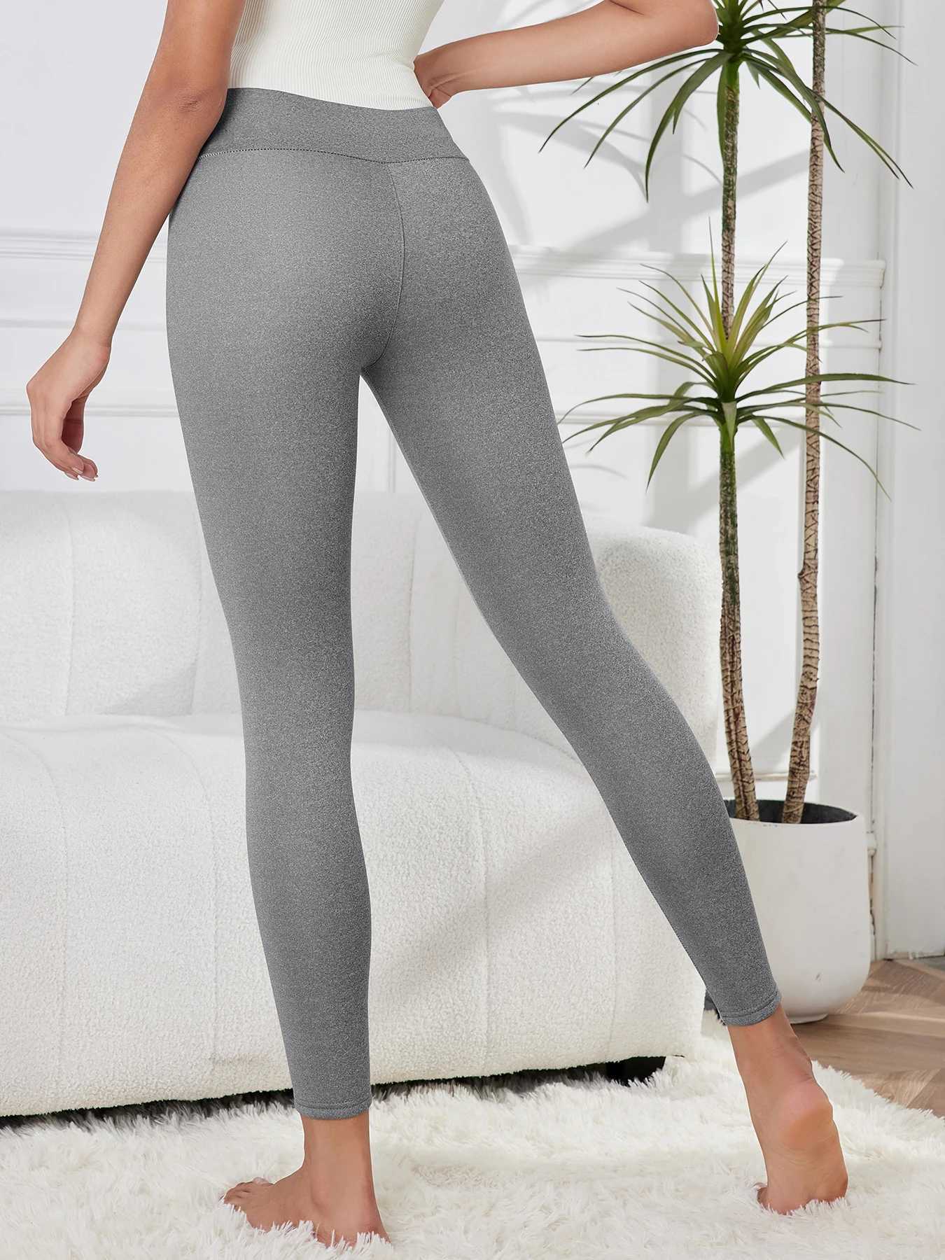 Winter Womens Fleece Lined Thermal Velvet Leggings Slimming High Waist Super Warm Trousers For Cold WeatherT251016