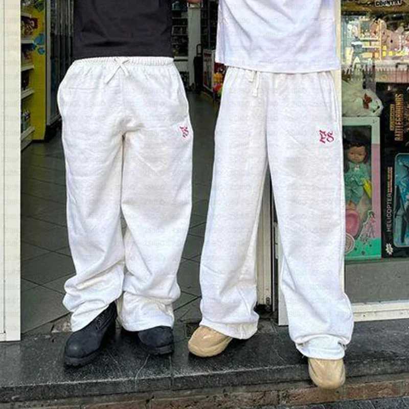 American Fashion Printed Sweatpants Hip Hop High Street Casual Loose Trousers Straight Pants Men Women Y2K Wideleg Sports J251203