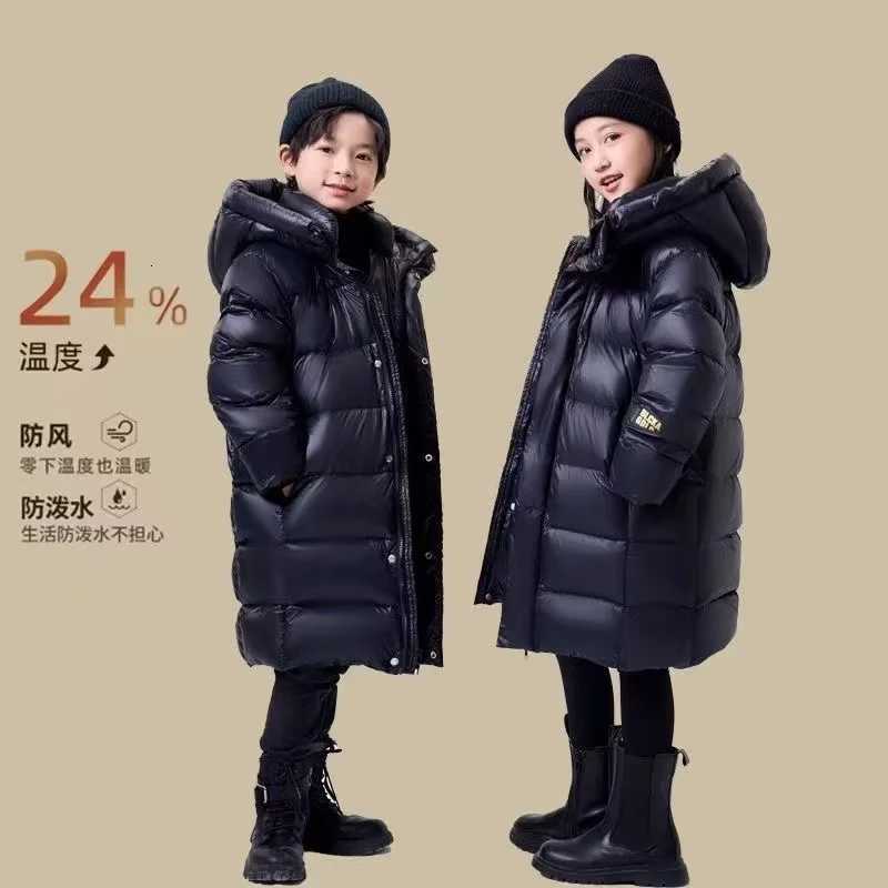Girls Winter Down Cotton Jacket Kid Printing Flower Clothes Loose Korean Version Coat Thicken Warm Snowsuit Child OuterwearT251016