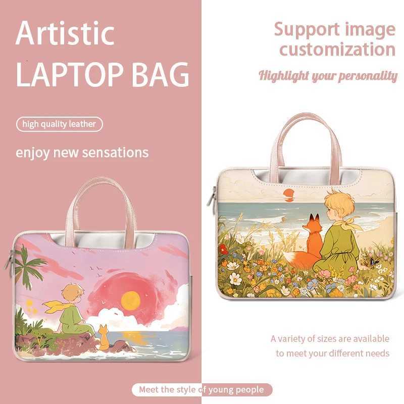 Laptop Sleeve PU Laptop Bag Multifunction Case 12 13 14 15 16 17 inch Handle Bag Cute Carrying Bag For MacbookDellHPAsusAcerW251015