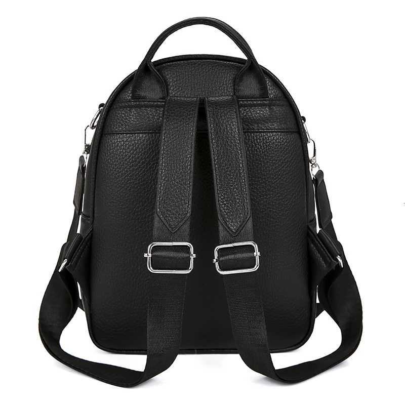 Shoulder Bag for Women 2025 New Fashionable Solid Color Womens Backpack Casual Soft Leather Multi functional Backpack CommuterT251016